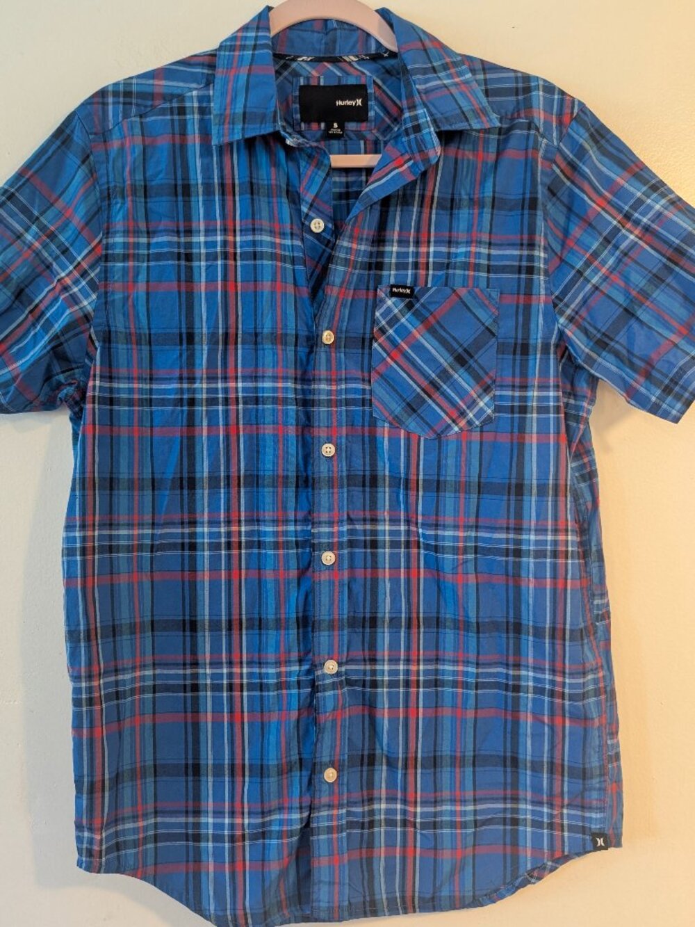 Hurley plaid shirt